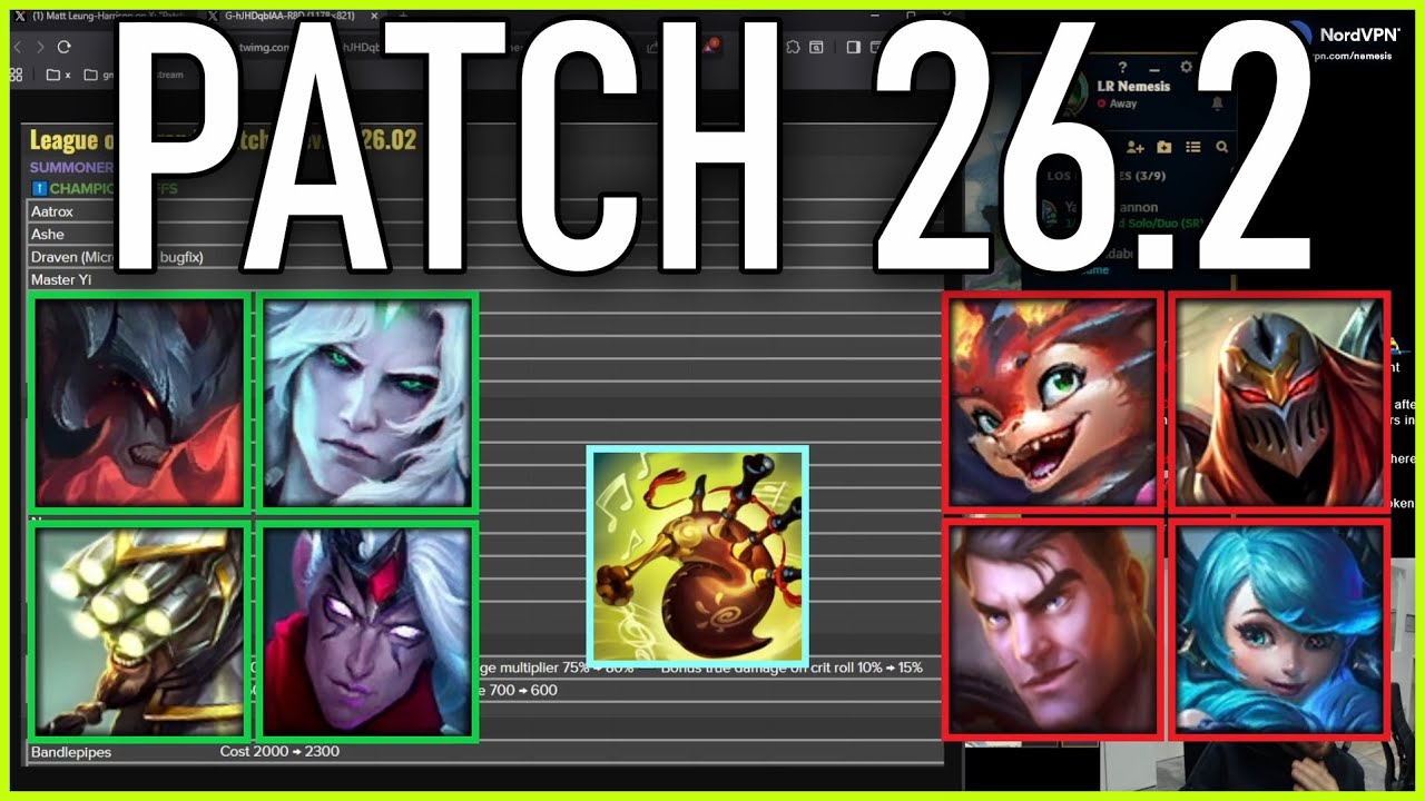 Nemesis reacts to PATCH PREVIEW 26.2! FIRST PATCH!
