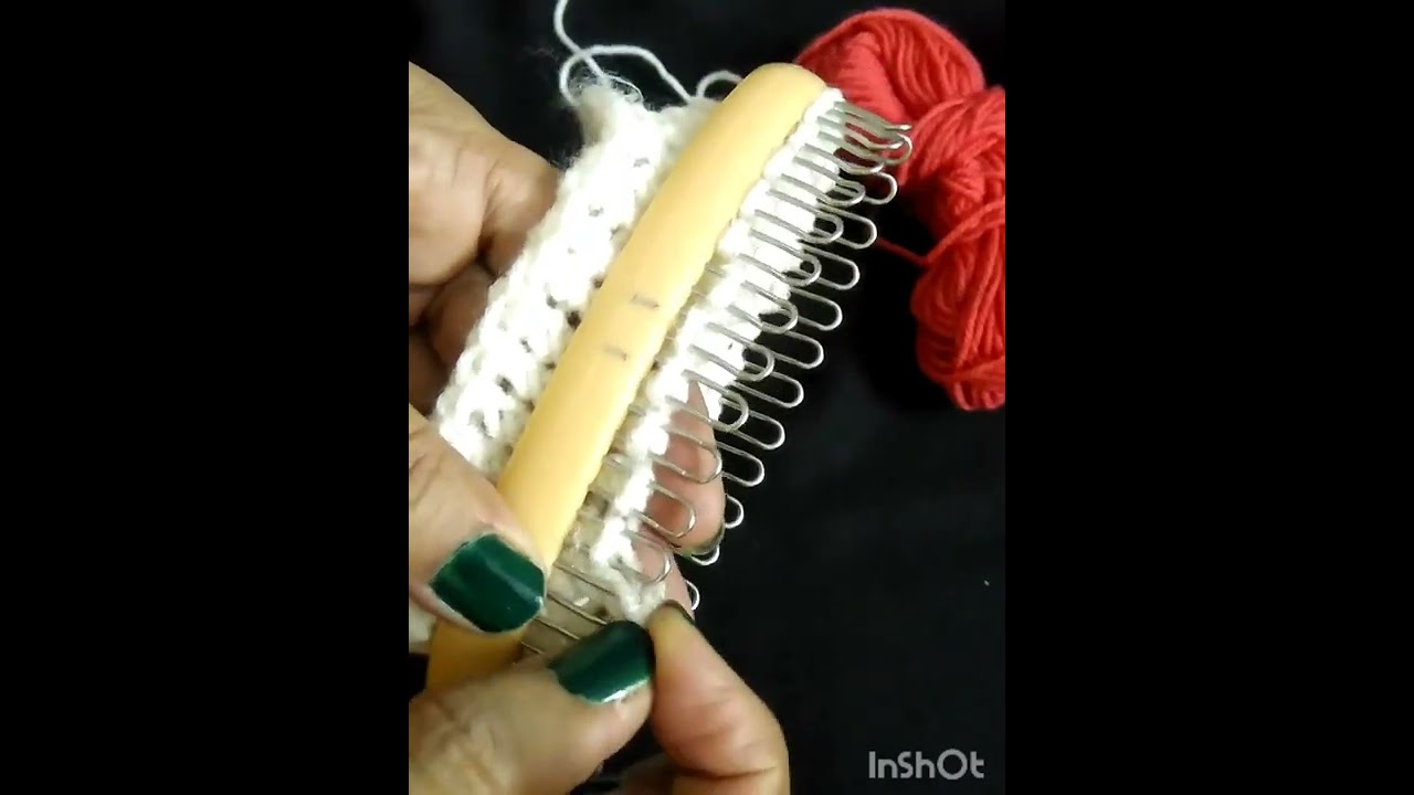 loom knitting / how to use loom knit step by step/ baby socks(art)