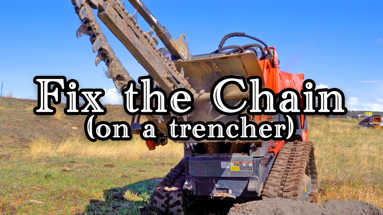 How to Fix the Chain on the Trencher