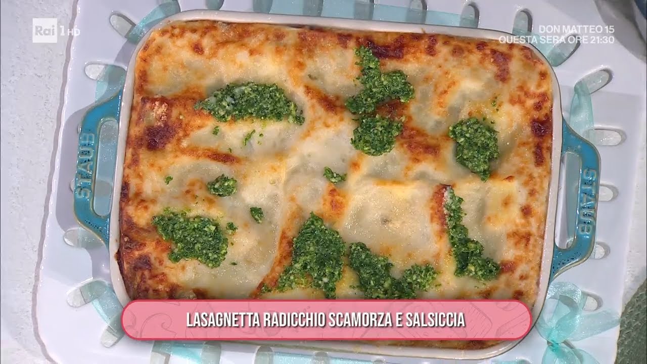 Lasagnetta radicchio scamorza e salsiccia - È sempre mezzogiorno 08/01/2026