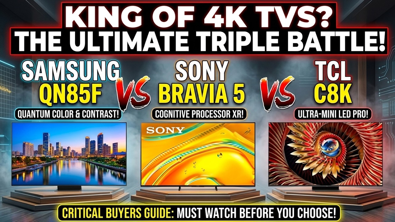Samsung QN85F vs Sony Bravia 5 vs TCL C8K | 2025 TV Comparison | Best 4K TV?