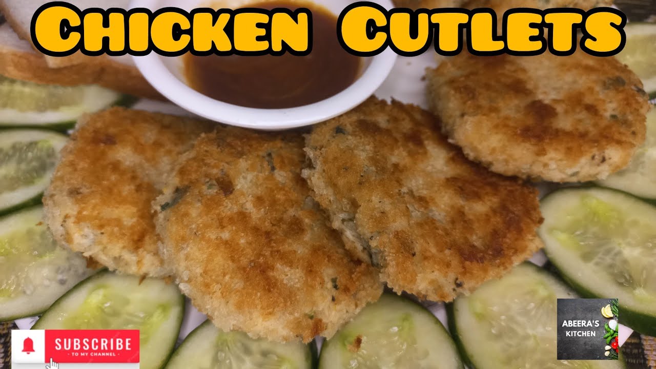 Chicken Cutlets | Aloo Chicken Cutlets | Recipe By Abeera's Kitchen