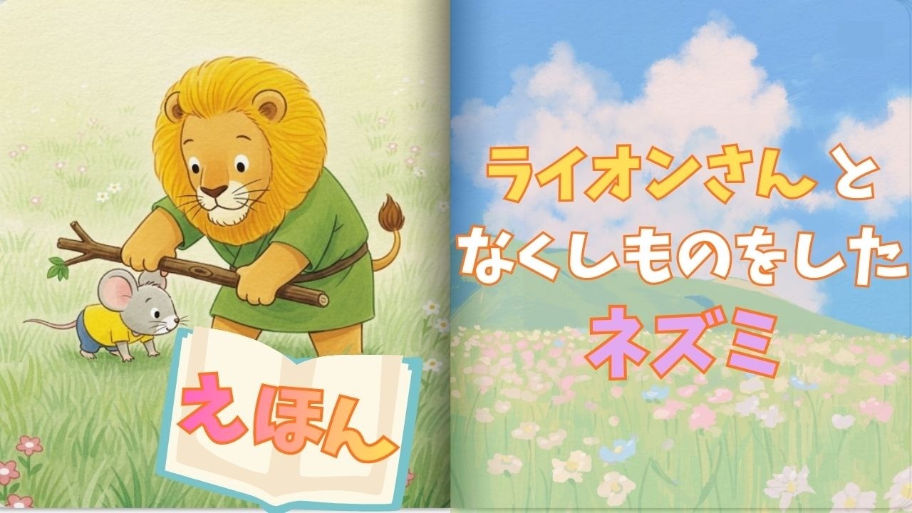 ライオンさんと なくしものをした ネズミ｜読み聞かせ絵本