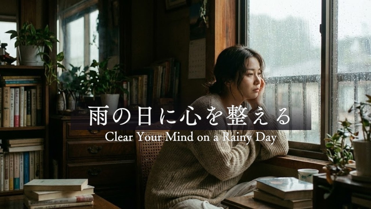 【作業用BGM】雨音とピアノ。心を整え、集中するための1時間│Soft Piano for Deep Focus & Calm