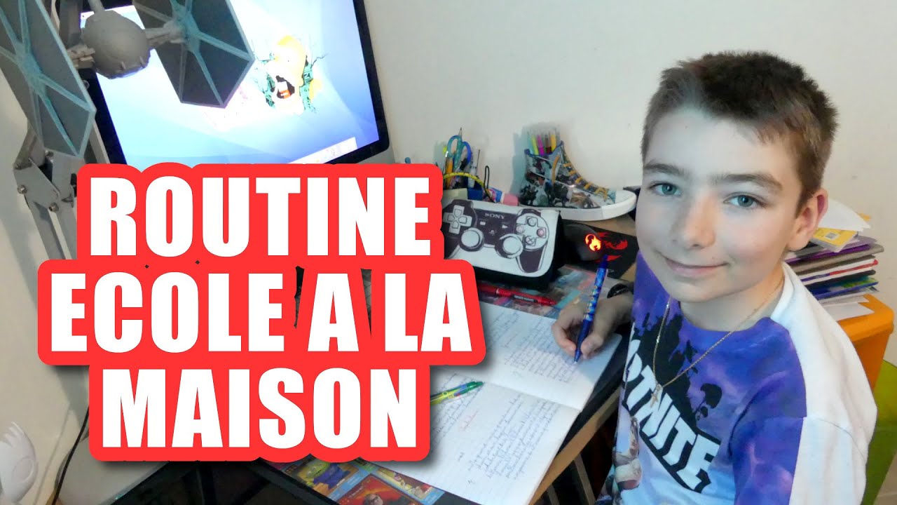 &Eacute;COLE &Agrave; LA MAISON - ROUTINE de Corentin !!! - #kidstudiotest