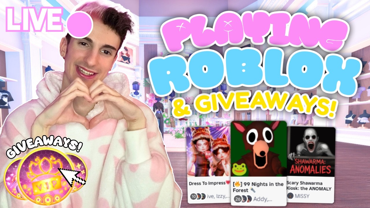 🔴 LIVE - PLAY ROBLOX WITH ME & WIN GIVEAWAYS! COME JOIN!