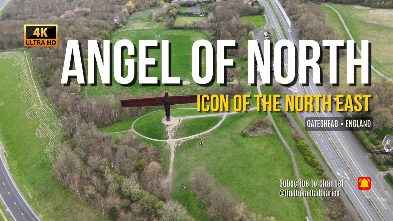 AngelofNorthAngel of the North Drone Footage 4K | Gateshead UK