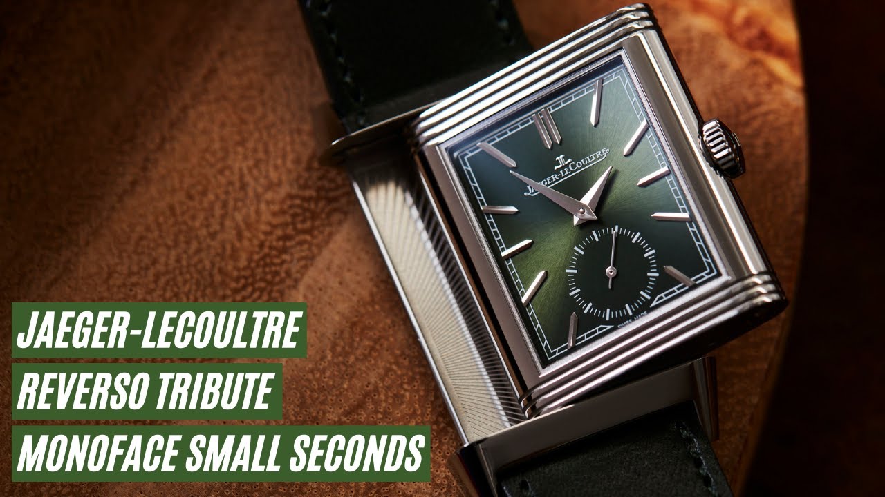 The Jaeger-LeCoultre Reverso Tribute Monoface Small Seconds stands out in the sea of green