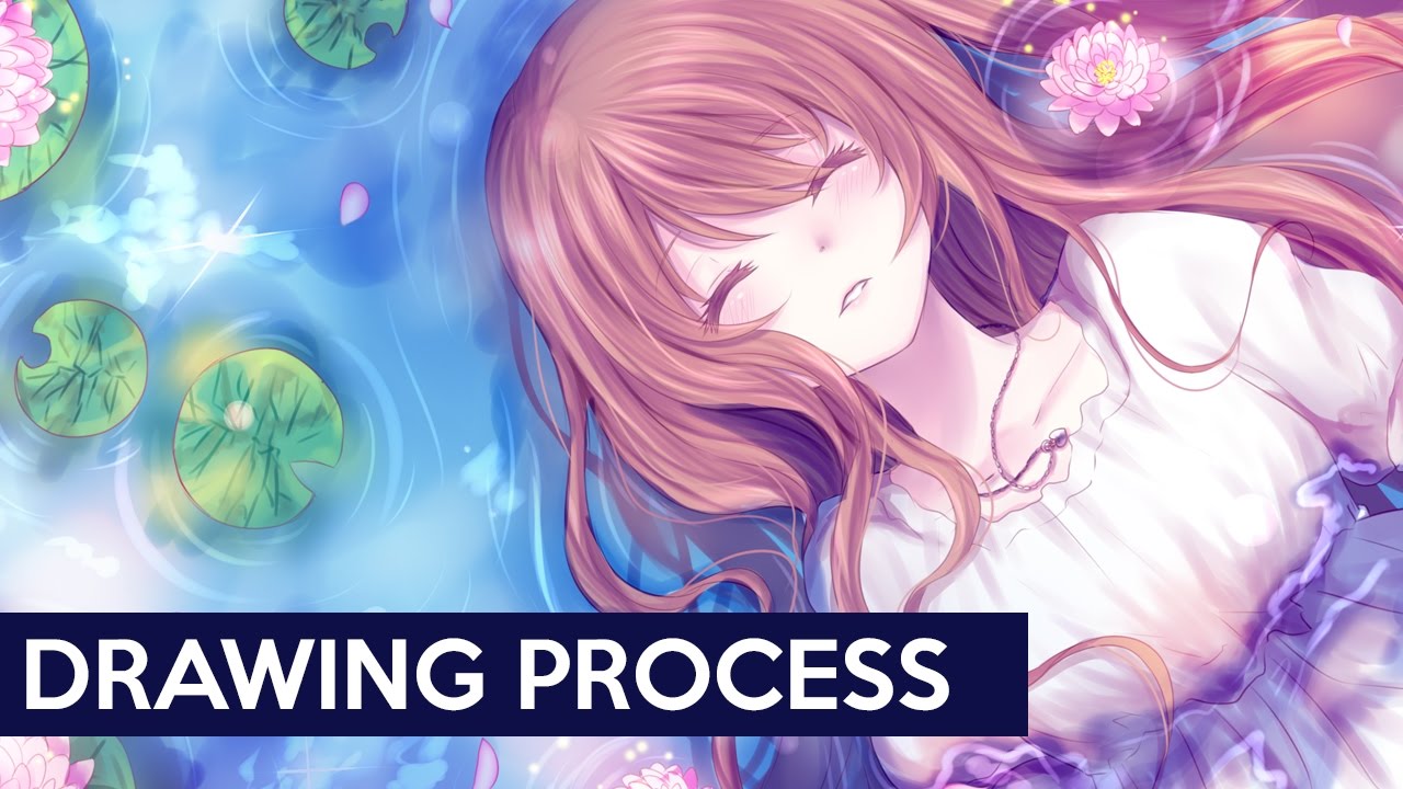 【PaintTool Sai】Tranquil - Drawing Process