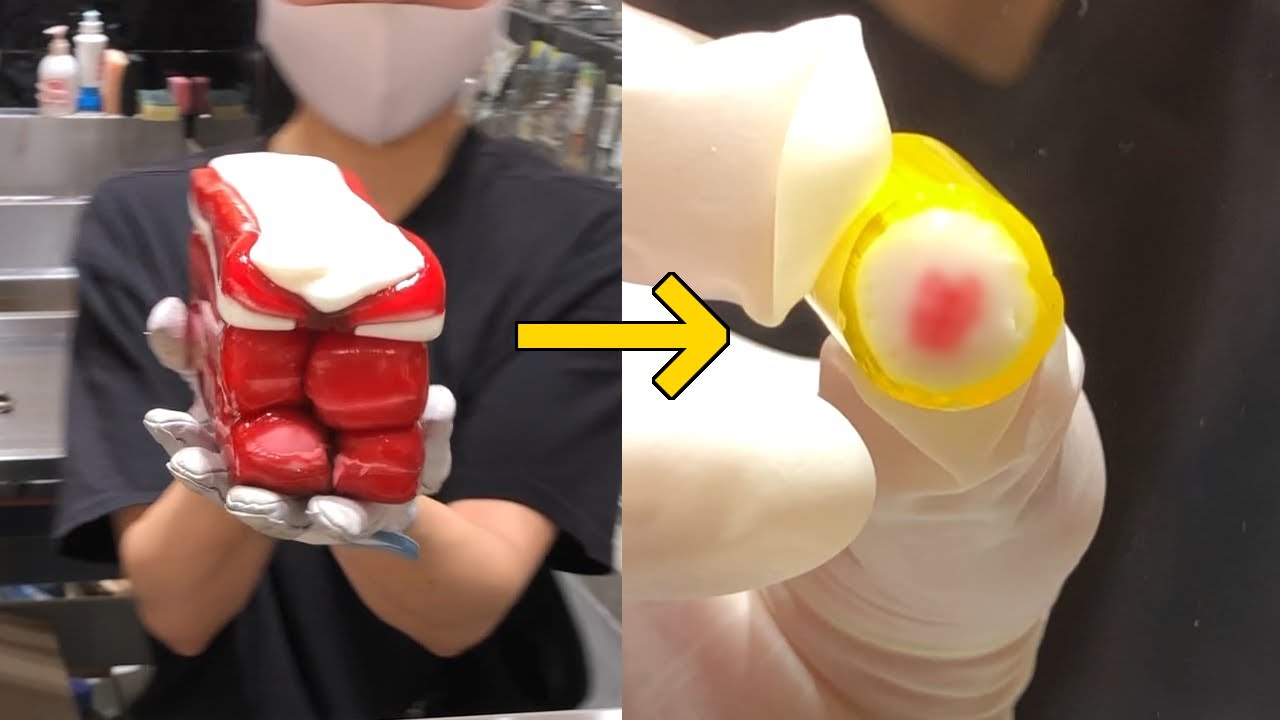 【PAPABUBBLE】How to Make Present Box Amezaiku in Japan Happy birthday【candy making videos】
