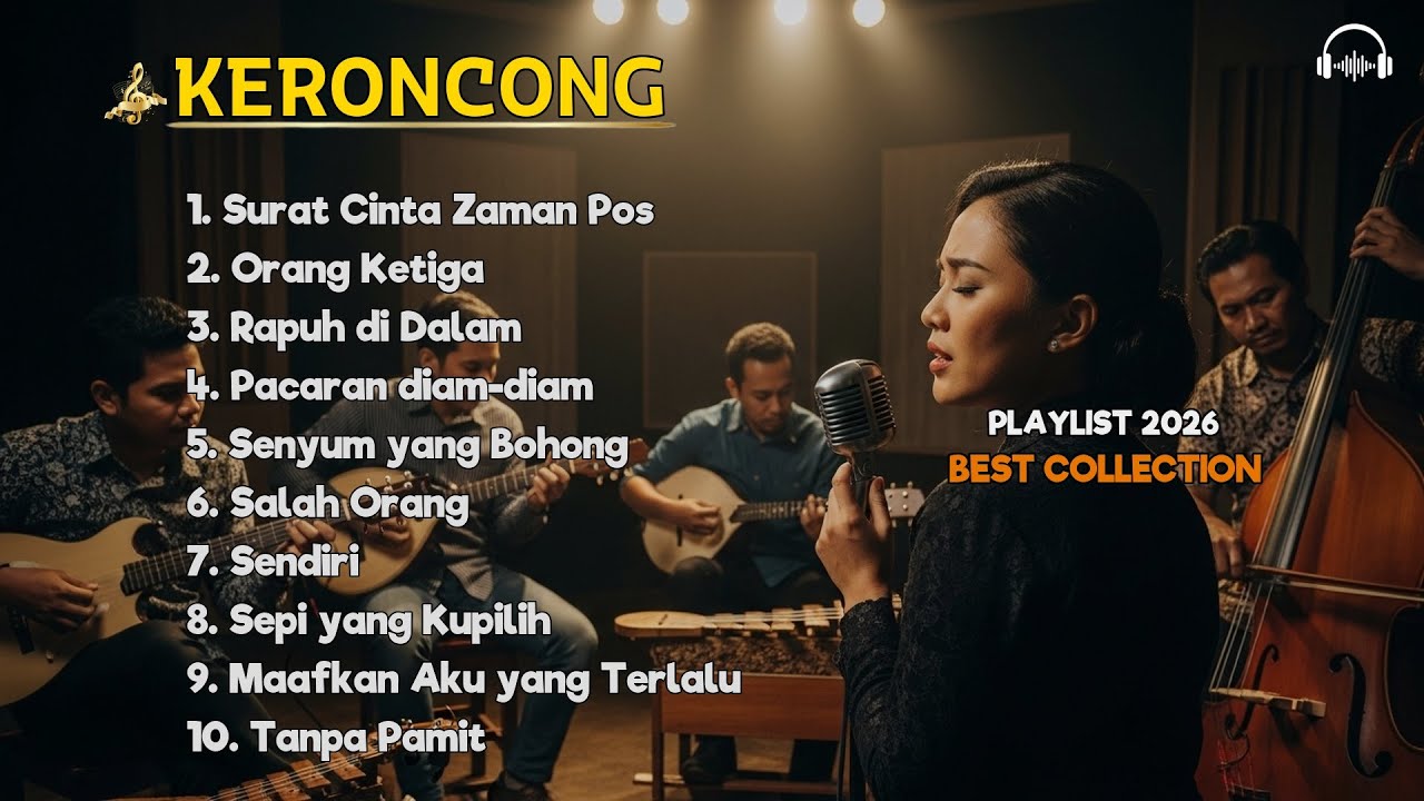 Keroncong Tempo Dulu Indonesia | Alunan Musik Klasik Penuh Nostalgia untuk Menemani Waktu Santai