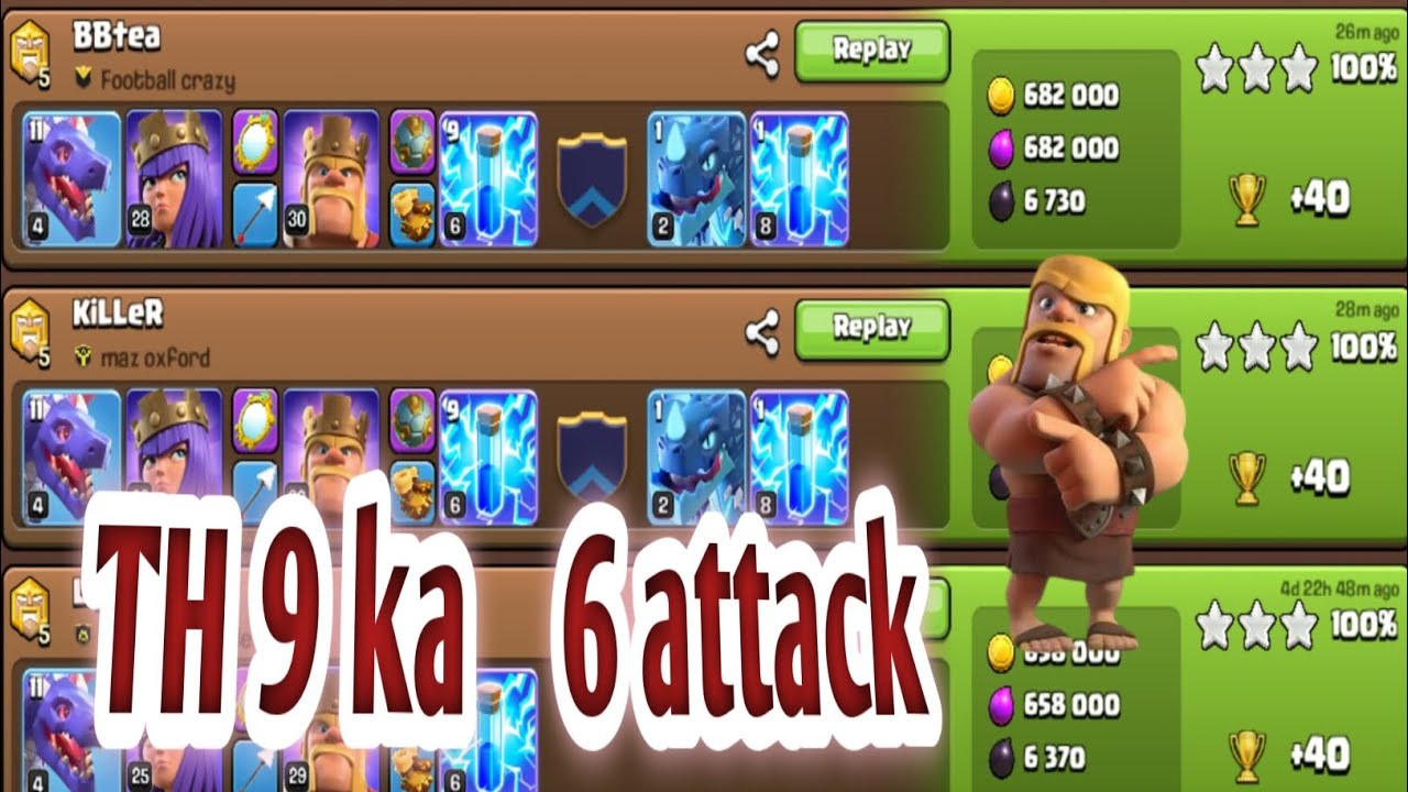 Clash of Clans Epic War Attack Strategy 3Star Powerful Base DestroyGameplay coc002 gaming long video