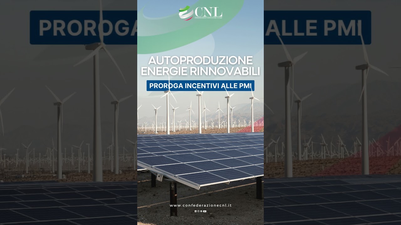 Proroga incentivi PMI per energie rinnovabili ⚡️🌱