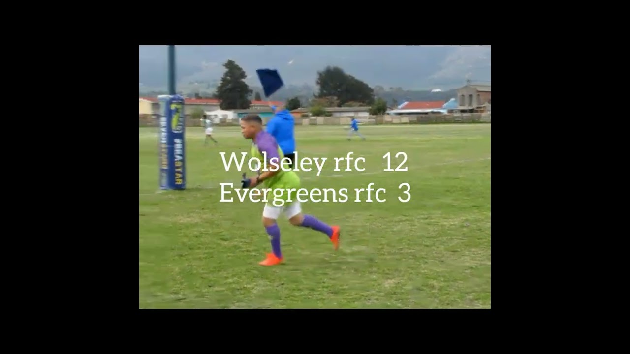 Highlights : Wolseley rfc vs Evergreens rfc .