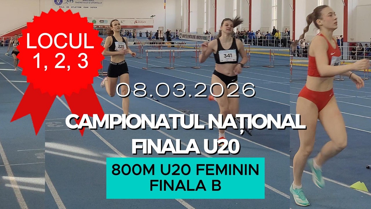 800m U20 Feminin, Finala B | Finala U20, Campionatul National de Atletism 2026