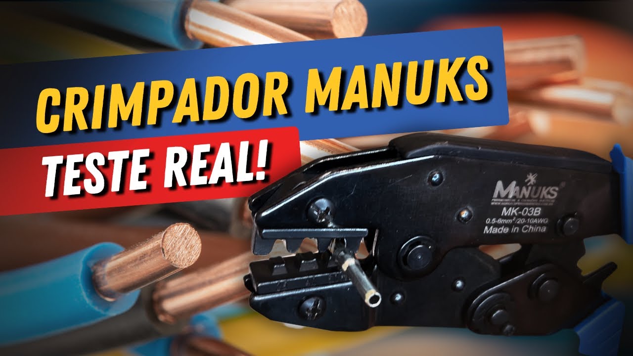 Será que o Alicate CRIMPADOR Manuks é Eficiente? Teste Prático!