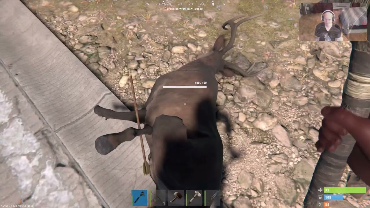 First successful hunt with a bow 😂 @Rust   #canadianstreamer