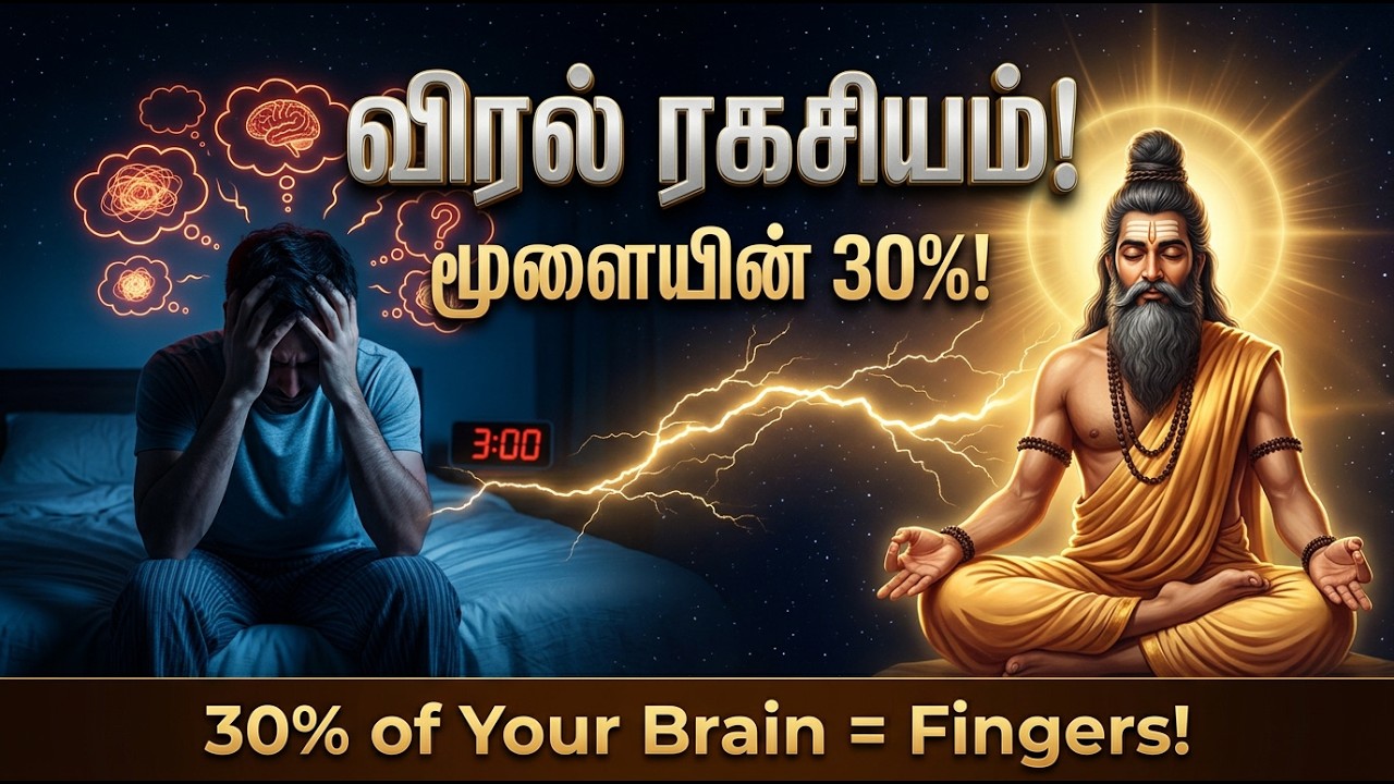 விரல் ரகசியம் — மூளையின் 30% விரல்களுக்கு! தூக்கம் வரவில்லையா?
