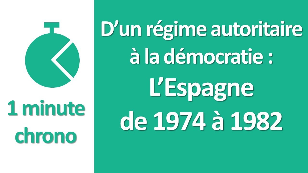 [HGGSP] première] D’un régime autoritaire à la démocratie : l’Espagne de 1974 à 1982
