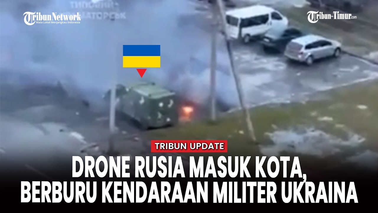 Drone FPV Rusia “Berburu” di Langit Kramatorsk, Warga Merekam!