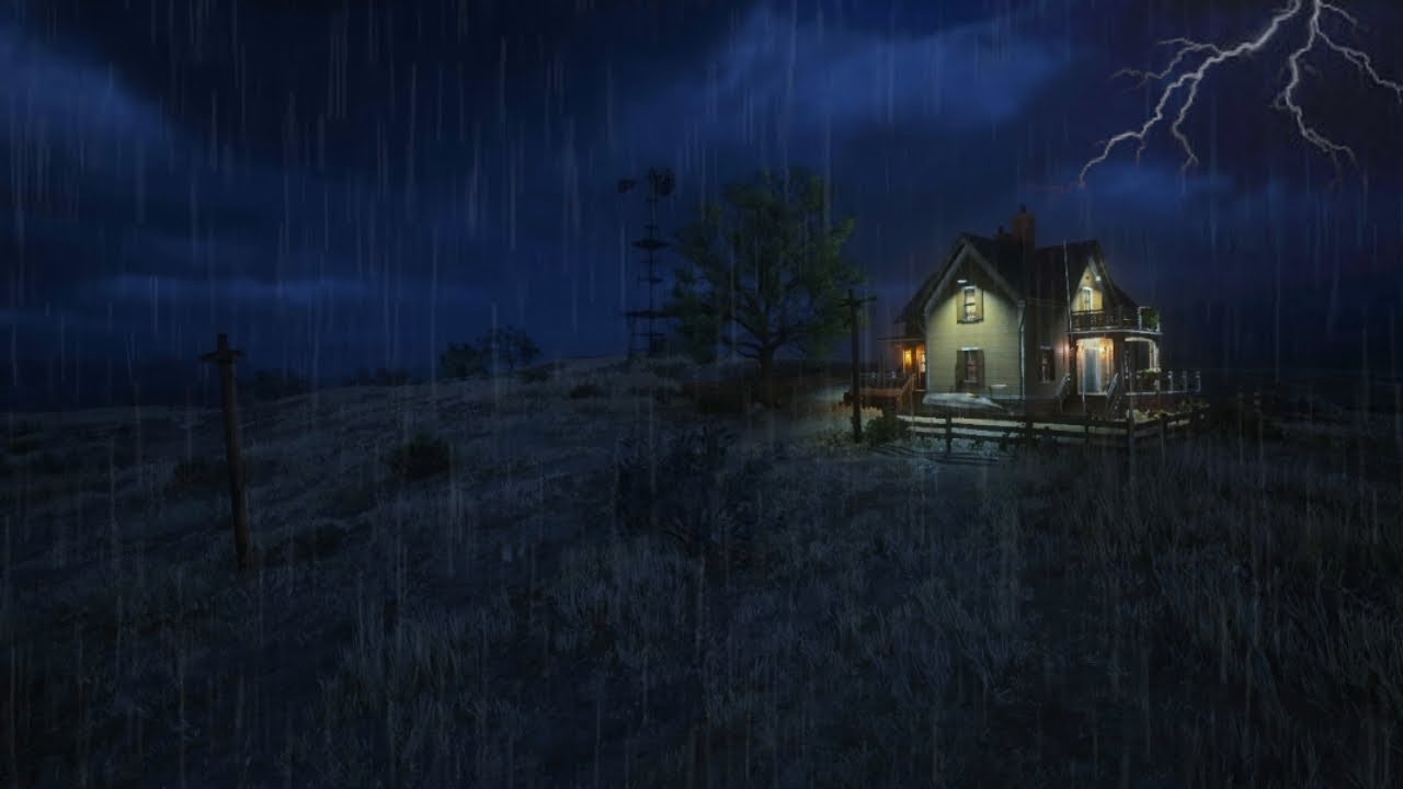 Rain Sounds for Sleeping – ASMR Rain and Thunder for Deep Sleep & Relaxation