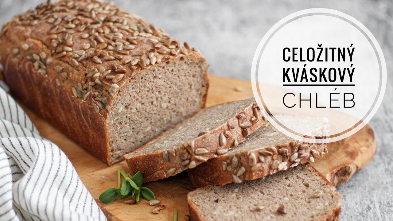 ŽITNÝ KVÁSKOVÝ CHLÉB | vegan | MaruškaVeg