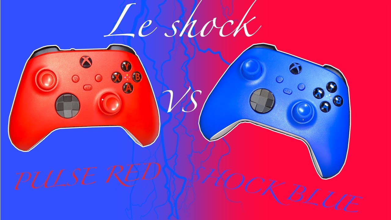 Manette Xbox  Shock Blue et Pulse Red, quel est votre choix ?