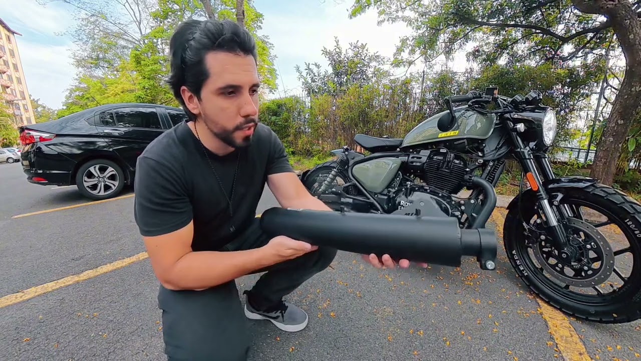 Ponteiras esportivas MTG Mini e Canon Pro para Royal Enfield Shotgun 650  