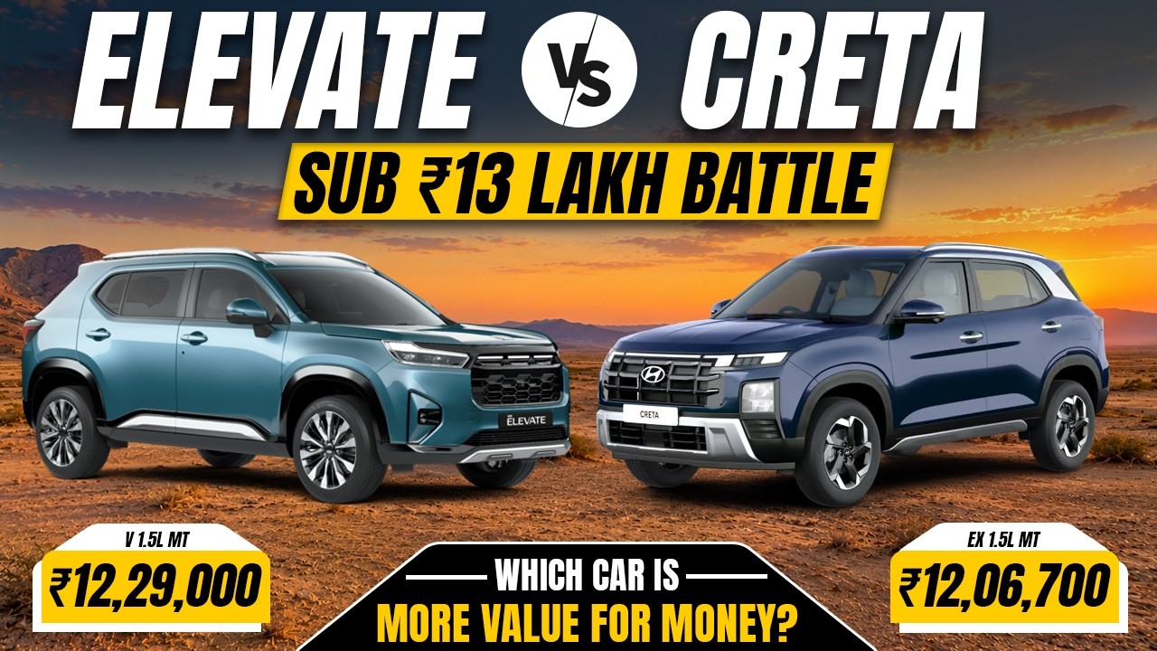 Can Elevate Facelift Beat Creta In Value? Petrol-MT Comparison