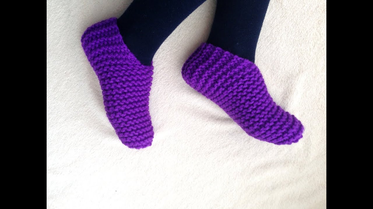 Tutorial para tejer unas pantuflas toe-up [tejer con telar]