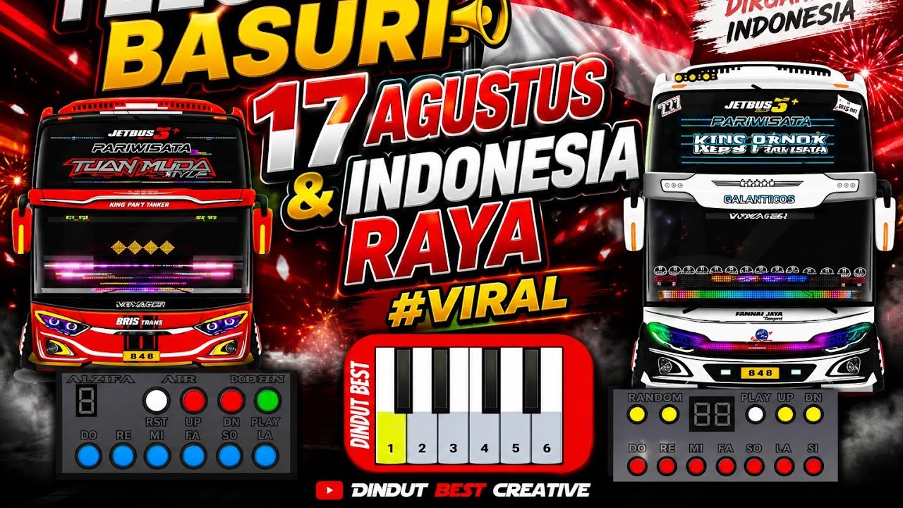 Bermain telolet basuri 17 agustus dan Indonesia Raya 🇮🇩 spesial HUT RI 78