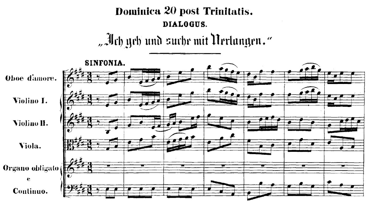 J.S Bach - Cantata: Ich geh' und suche mit Verlangen, BWV 49