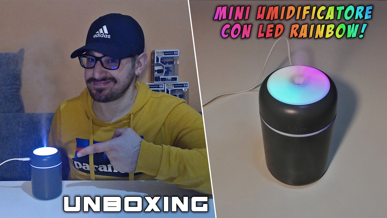 É UN PICCOLO GIOIELLINO! UNBOXING MINI UMIDIFICATORE DA SCRIVANIA CON LUCE LED RAINBOW! | CYBORGAMER