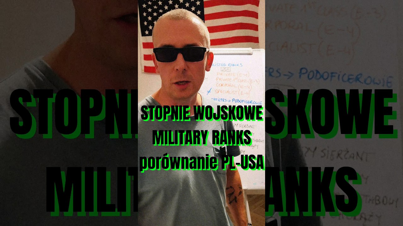 WOJSKOWY ANGIELSKI stopnie PL vs USA - comparison of military RANKS!