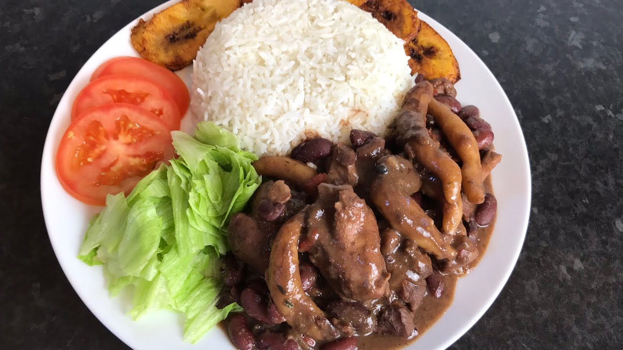 STEW PEAS / STEW PEASE RECIPE with CHICKEN
