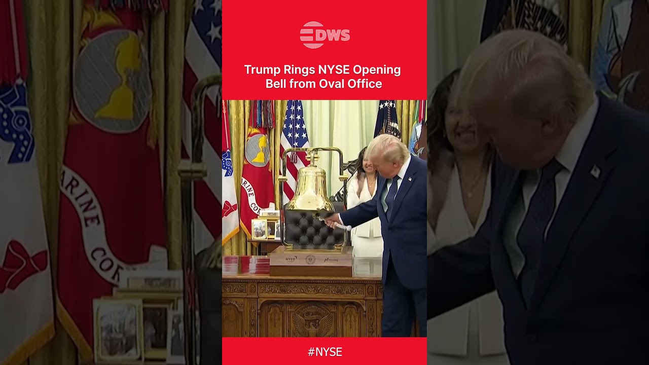 WATCH: Trump Marks NYSE Opening Bell During Launch of Trump Accounts | DWS News | AC1C