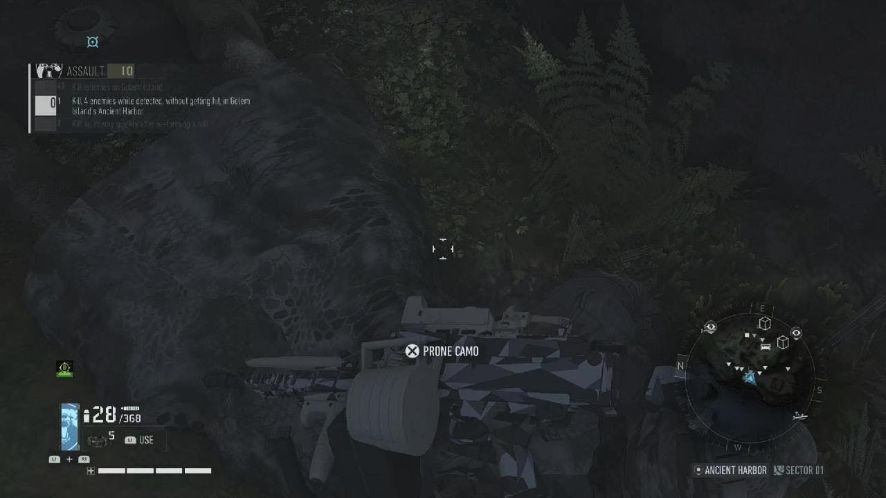 G.R Breakpoint 'Assault' Kill 4 enemies while detected without getting hit in Ancient Harbor