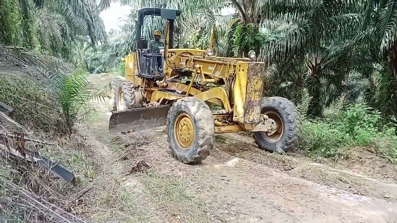 PERBAIKAN JALAN YANG BERLUMPUR DAN BERUMPUT ❗❗ DENGAN ALAT BERAT GLEDER 