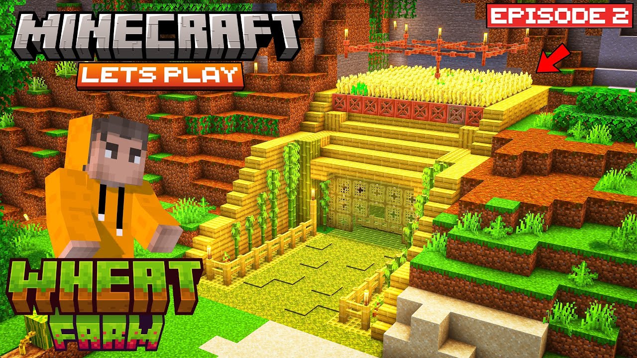 WHEAT FARM | Minecraft Lets Play | #2 | THE COSMIC BOY