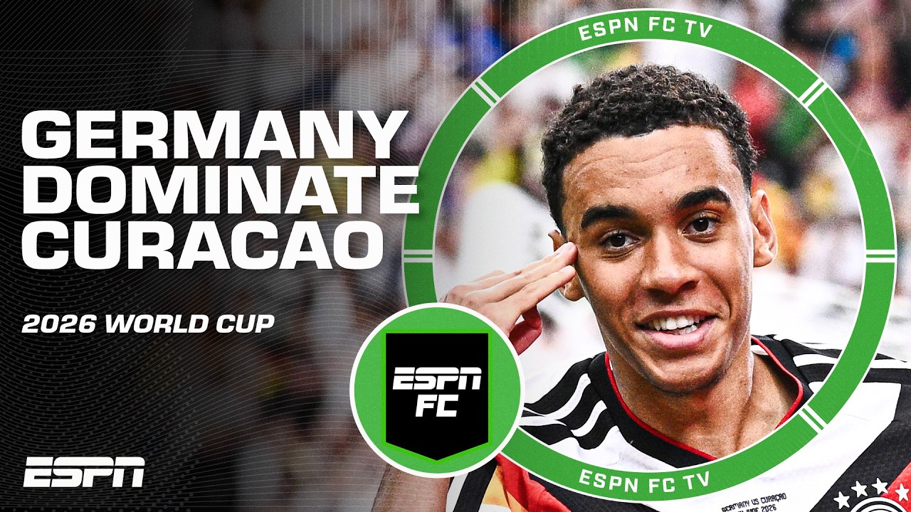 REACTION to Germany&rsquo;s DOMINANT win vs. Curacao 🍿 How far can they go in the World Cup? | ESPN FC