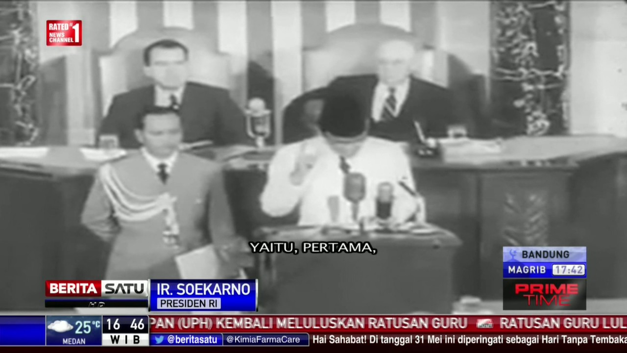 Pidato Soekarno di Kongres AS Terkait Pancasila