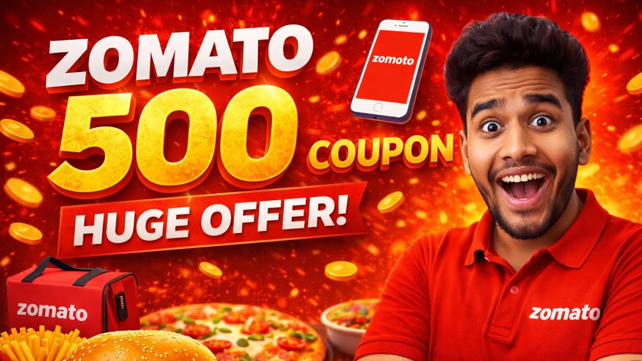 🍔 Zomato Coupon Code Today 2026 💥 | Get 60% OFF + Free Delivery Deals 🔥 Limited Time Offers 🚀