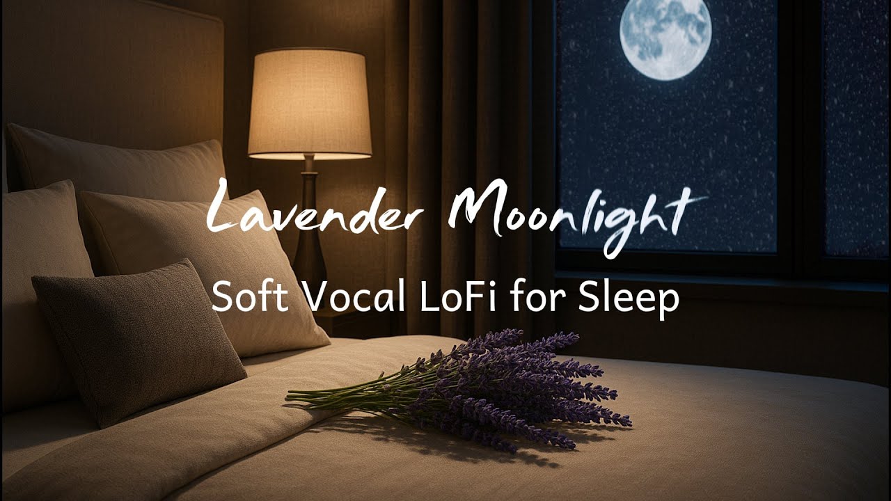Lavender Moonlight 🌙 | 1 Hour of Soft Vocal LoFi for Sleep, Relax & Midnight Calm