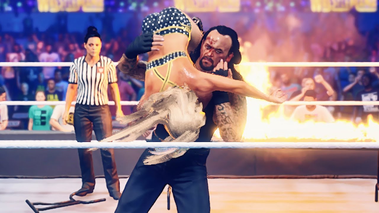 WWE 2k23: Charlotte Flair vs the Undertaker extreme rules #intergender #wrestling