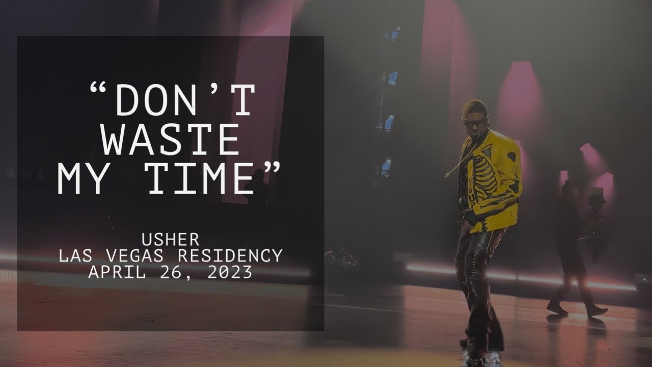Usher live in concert Las Vegas “Don’t Waste My Time” LAS VEGAS RESIDENCY 2023