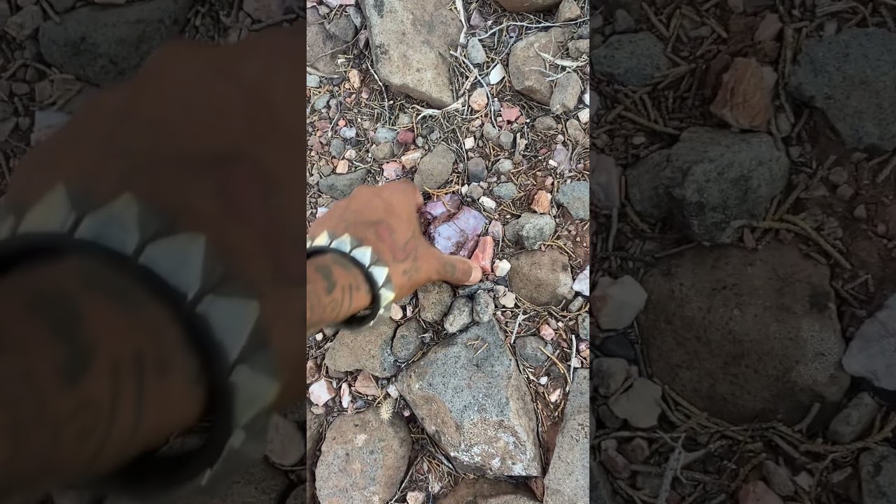 There are so many pretty rocks on our property, it&rsquo;s a problem 😆✌🏾💜 #rocks #collect #rockhound