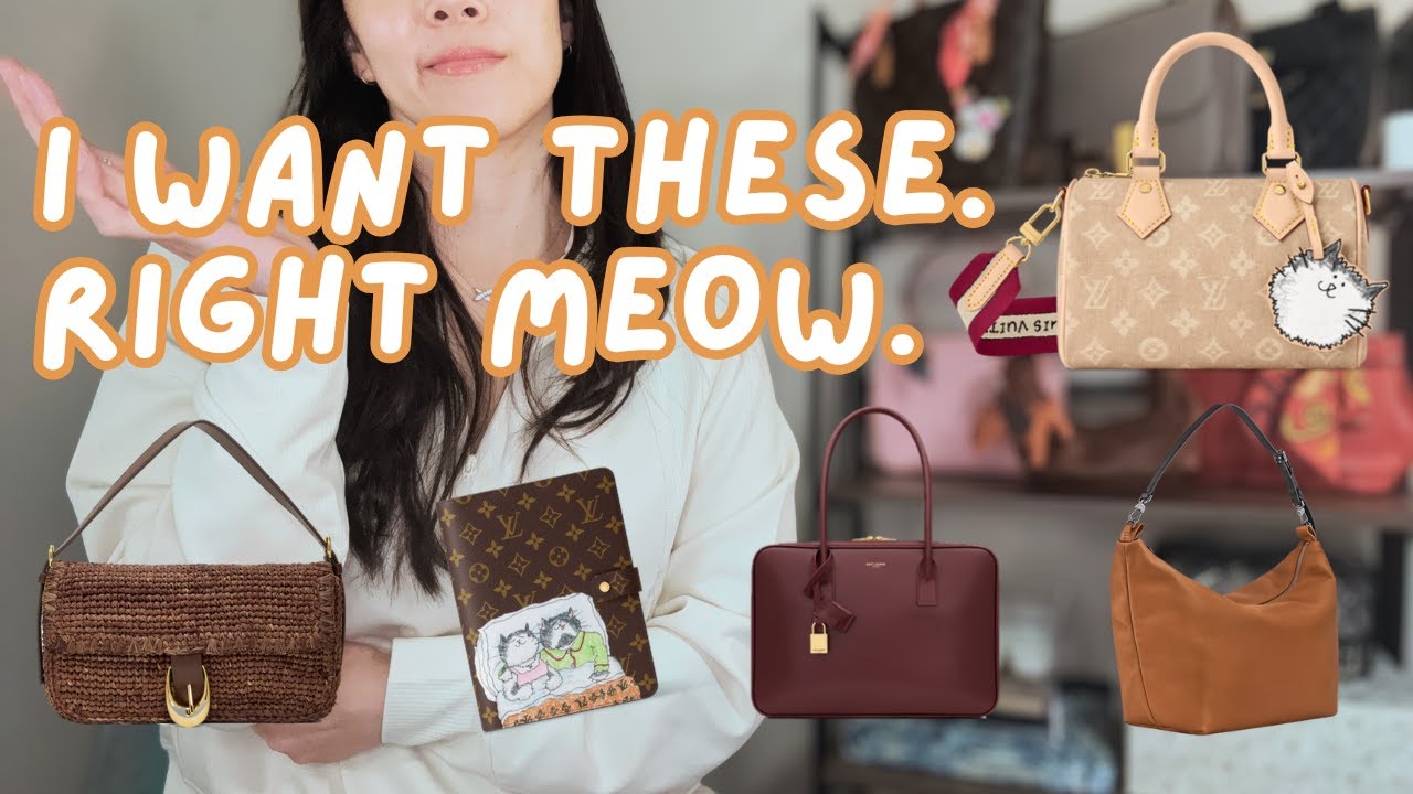 10 сумок, в которые я не могу поверить, они меня прямо соблазняют, мяу 🙀 LV Catogram, YSL, Longch...