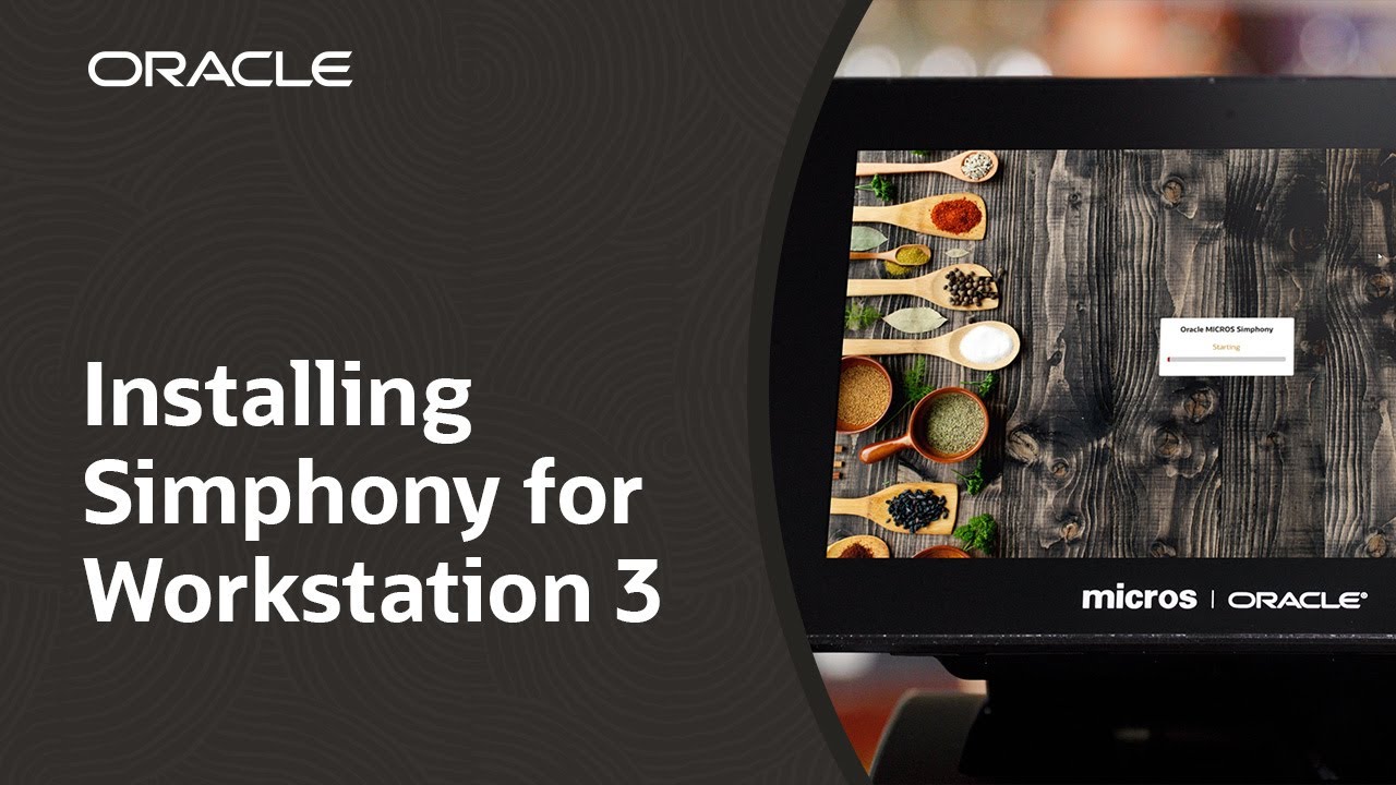 Install Simphony on the Oracle MICROS Workstation 3