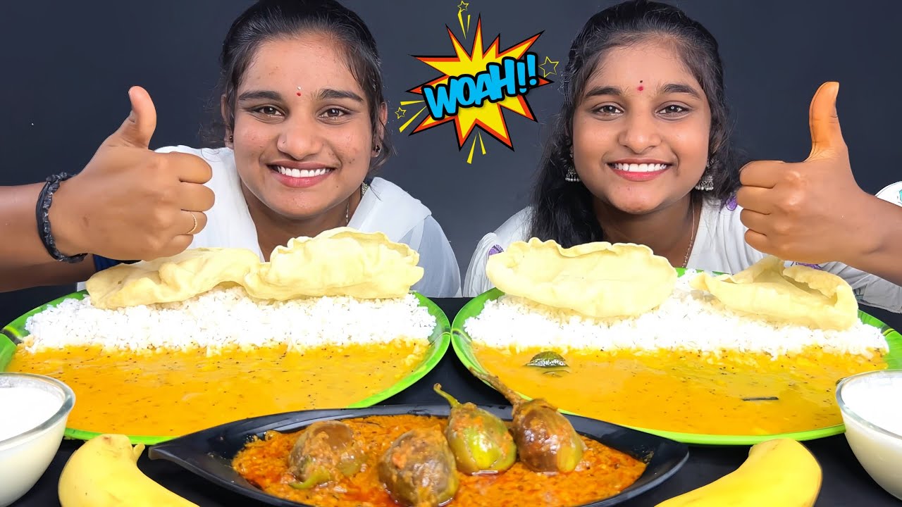 Ultimate South Indian Thali Challenge! ముద్ద వంకాయ, Pappu & More | Who Can Handle It? 😍🍛🔥