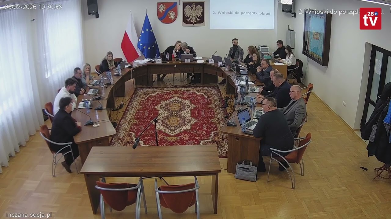 Fragment sesji gminy Mszana Dolna. Dyskusja nad uchwałą dot. wyrażenia zgody na zakup nieruchomości